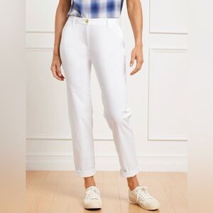 TALBOTS - White Relaxed Chino Pants
